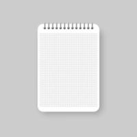 Notebook icon in flat style. Paper sheet vector illustration on isolated background. Page sign business concept.