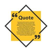 Quote bubbles in flat style. Dialog banner vector illustration on isolated background. Quotation message sign business concept.