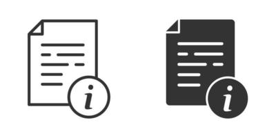 icono de documento de instrucciones en estilo plano. ilustración vectorial manual sobre fondo aislado. concepto de negocio de signo de hoja de papel. vector