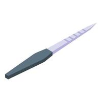 Nail file icon, isometric style vector