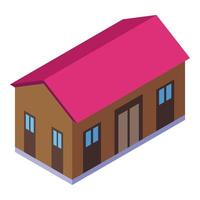 Home delivery icon, isometric style vector