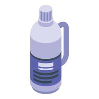 icono de botella de tela suavizante, estilo isométrico vector