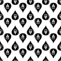 Glucose meter pattern seamless vector