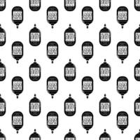 Digital glucometer pattern seamless vector
