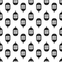 Digital glucometer pattern seamless vector