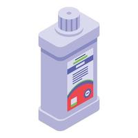 Softener bleach icon, isometric style vector