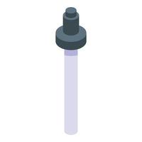 Essential oils pipette icon, isometric style vector