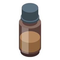 Aromatic essential oils icon, isometric style vector