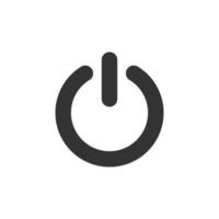 On and off buttons in flat style. Toggle switch vector illustration on isolated background. Shutdown sign business concept.