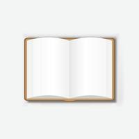 Blank Hardcover Book Illustration Isolated On White Background. Mock Up  Template Ready For Your Design. Vector EPS10 Stock Vector by ©Mr.Pack  110517916