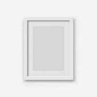 Realistic picture frame icon in flat style. Photo vector illustration on white isolated background. Picture frame mockup sign business concept.