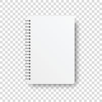 Notebook icon in flat style. Paper sheet vector illustration on isolated background. Page sign business concept.