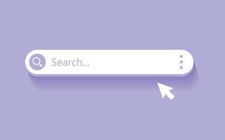 Search bar in flat style. Website address vector illustration on isolated background. Internet link sign business concept.