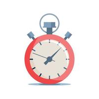 Stopwatch icon illustration in flat style. Timer vector illustration on isolated background. Time alarm sign business concept.