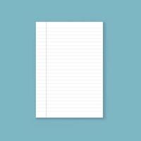 Notebook icon in flat style. Paper sheet vector illustration on isolated background. Page sign business concept.