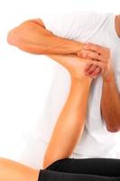 Professional leg treatment photo