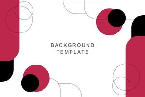 Abstract geometrical background circle and rounded shapes. vector