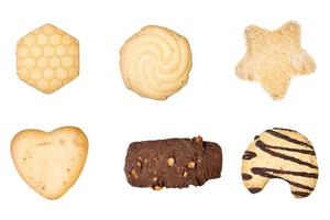Set of six delicious cookies photo
