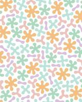 Abstract Shapes Seamless Organic Pattern vector