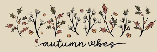 Autumn Leaves Hand drawn Vector Illustrations