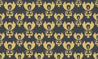 Damask Fleur de Lis seamless pattern vector seamless background wallpaper Fleur de Lis pattern Scandinavian batik Digital texture Design for print printable fabric saree border.