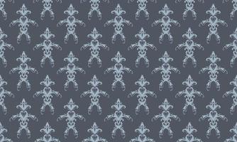 Damask Fleur de Lis seamless pattern vector background wallpaper Fleur de Lis pattern Digital texture Design for print printable fabric saree border.