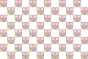 Checkered pattern, Aesthetic is surrounded on all four sides by a checker of a different colour. vector