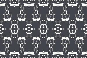 ikkat o ikat textura batik textil patrón sin costuras diseño vectorial digital para imprimir saree kurti borneo borde de tela símbolos de pincel muestras con estilo vector