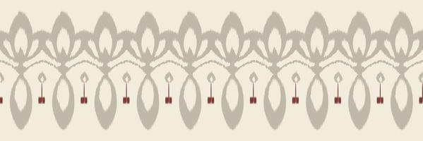 ikat frontera tribal áfrica patrón sin costuras. étnico geométrico ikkat batik vector digital diseño textil para estampados tela sari mughal cepillo símbolo franjas textura kurti kurtis kurtas