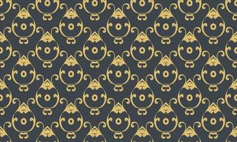Damask Fleur de Lis wallpaper vector seamless pattern wallpaper Fleur de Lis pattern Scandinavian batik Digital texture Design for print printable fabric saree border.