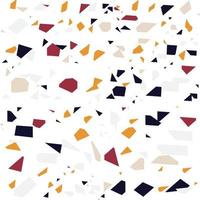 terrazzo pattern vector Realistic raster texture of mosaic floor with natural stones, granite, marble, quartz, colorful glass, concrete. Trendy repeat design in pink, white and green color