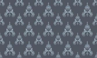 Damask Fleur de Lis seamless pattern vector seamless background wallpaper Fleur de Lis pattern Digital texture Design for print printable fabric saree border.
