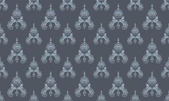 Damask Fleur de Lis seamless pattern vector seamless background wallpaper Fleur de Lis pattern Digital texture Design for print printable fabric saree border.