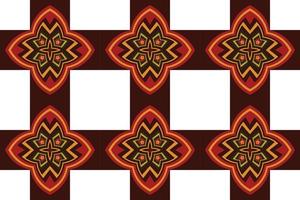 vestido de tela kente africana patrón tribal sin costuras diseño oriental étnico tradicional para el fondo. bordado popular, indio, escandinavo, gitano, mexicano, alfombra africana, papel tapiz. vector