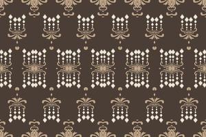 Ikat border tribal cross Seamless Pattern. Ethnic Geometric Batik Ikkat Digital vector textile Design for Prints Fabric saree Mughal brush symbol Swaths texture Kurti Kurtis Kurtas