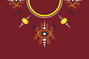 Kurti Neck Design Vector Motif Geometric Ethnic oriental pattern traditional. digital and textile print on fabric saree