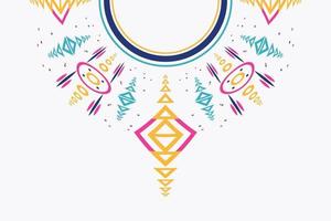 Modern Kurti Neck Design Vector Motif Simple Palestinian embroidery patterns digital and textile print on fabric saree