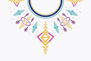 diseño de cuello kurti moderno motivo vectorial patrones de bordado palestino simple impresión digital y textil en tela sari vector