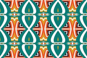 vestido de tela kente tribal de patrones sin fisuras diseño oriental étnico tradicional para el fondo. bordado popular, indio, escandinavo, gitano, mexicano, alfombra africana, papel pintado. vector