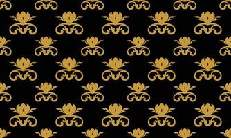 Damask Fleur de Lis pattern stencil vector seamless background wallpaper Fleur de Lis pattern Scandinavian batik Digital texture Design for print printable fabric saree border.