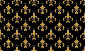 Damask Fleur de Lis pattern vector seamless background wallpaper Fleur de Lis pattern Scandinavian batik Digital texture Design for print printable fabric saree border.
