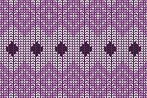 Very Beautiful mosaic knitting patterns which yarn is manipulated to create a textile or fabric. It is used to create many types of garments. Often used for Scarf afghans Ravelry Lace vector