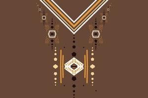 Kurti Neck Design Vector Motif Geometric ethnic pattern neck embroidery Ombre Pattern Aztec style embroidery abstract Kurti Neck Design Vector illustration. design for texture, fabric and saree.