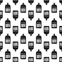 Blood glucose meter pattern seamless vector