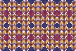 Vector illustration knitting pattern texture vector seamless pattern.