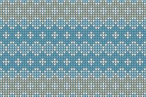 knitted pattern illustration of knitting seamless background. vector