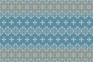 knitted pattern illustration of knitting seamless background. vector