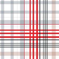 El textil de diseño de patrón de tartán abstracto es una tela estampada que consta de bandas entrecruzadas, horizontales y verticales en varios colores. los tartanes se consideran un icono cultural de Escocia. vector