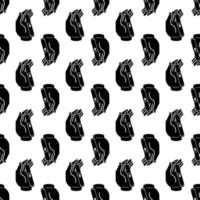 Finger glucose meter pattern seamless vector