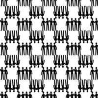 Team building pattern seamless vector